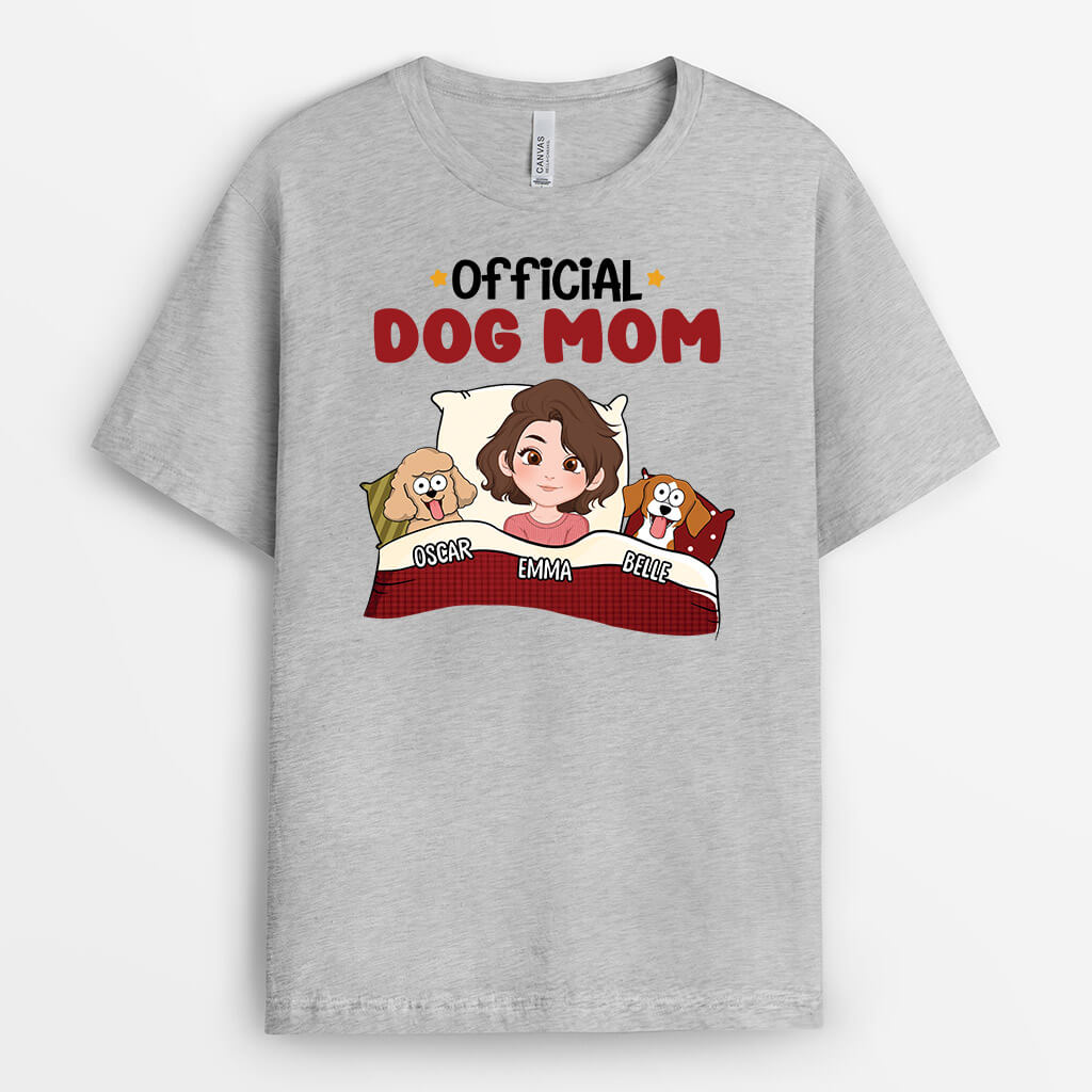 Personalized Official Dog Mom Dog Dad T-shirt