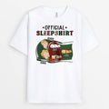 Personalized Official Sleepshirt Couple With Pets T-shirt