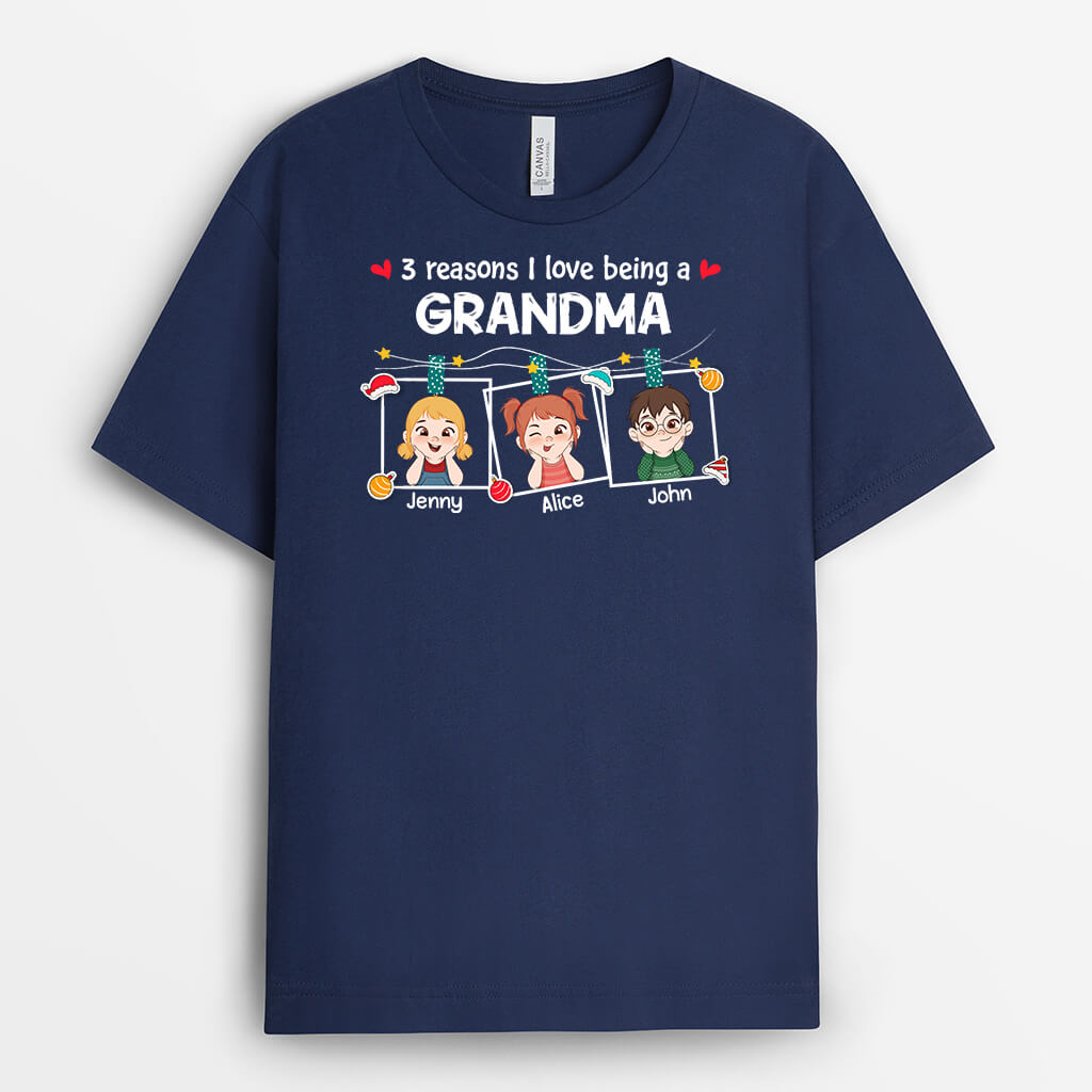 Personalized Reasons I love Being A Grandpa T-shirt