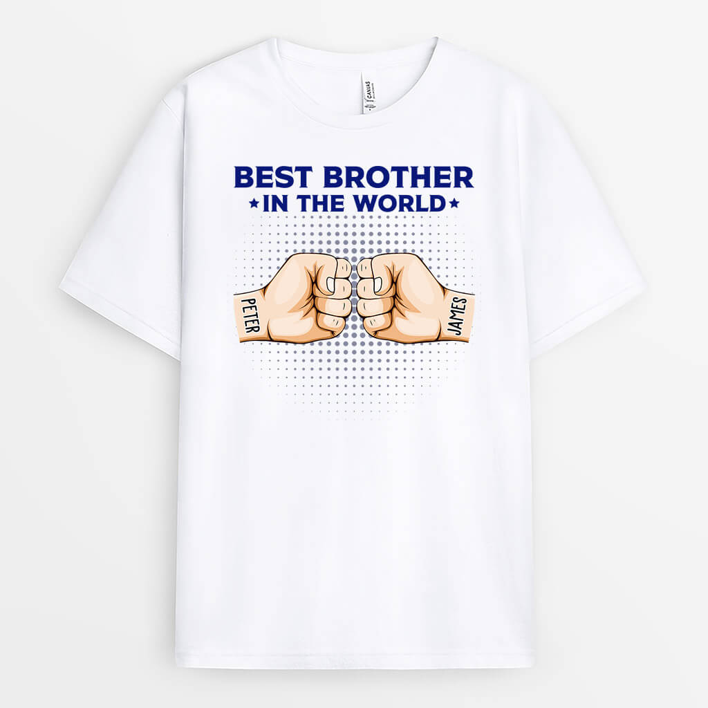 Personalized Best Brother In The World T-shirt