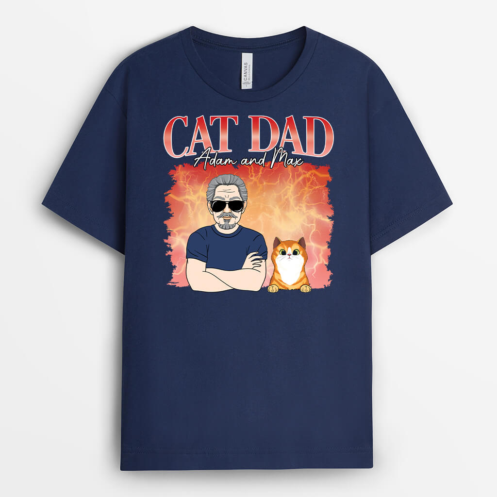 Personalized Cat Shirts for Men - Best Cat Dad Gifts