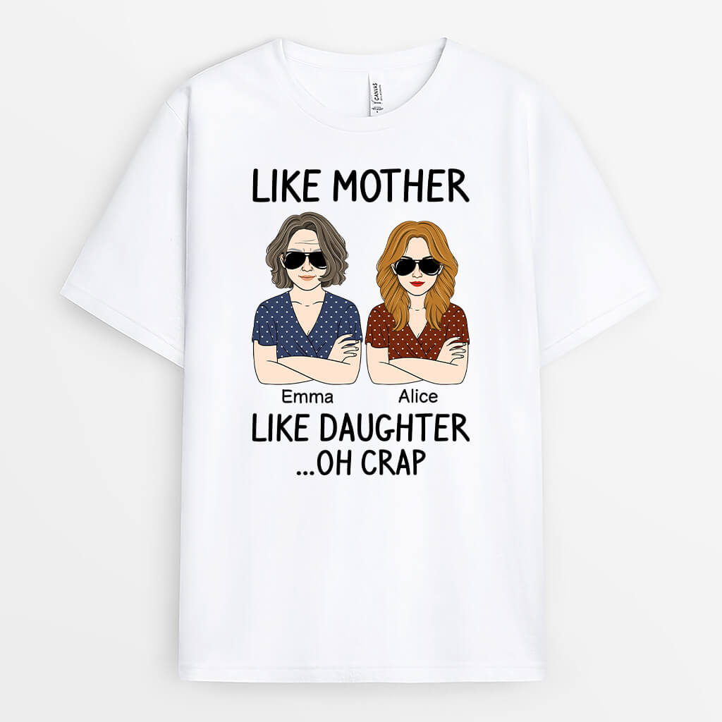 Personalized Like Mother Like Daughter Arms Crossed T-shirt