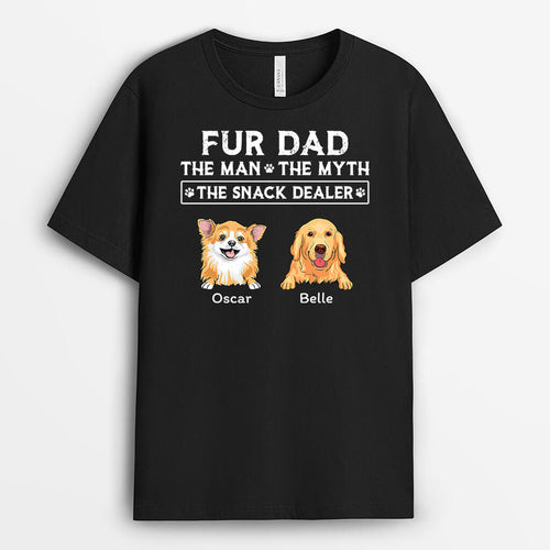 Fur Dad The Snack Dealer - Funny Dog Shirts for People