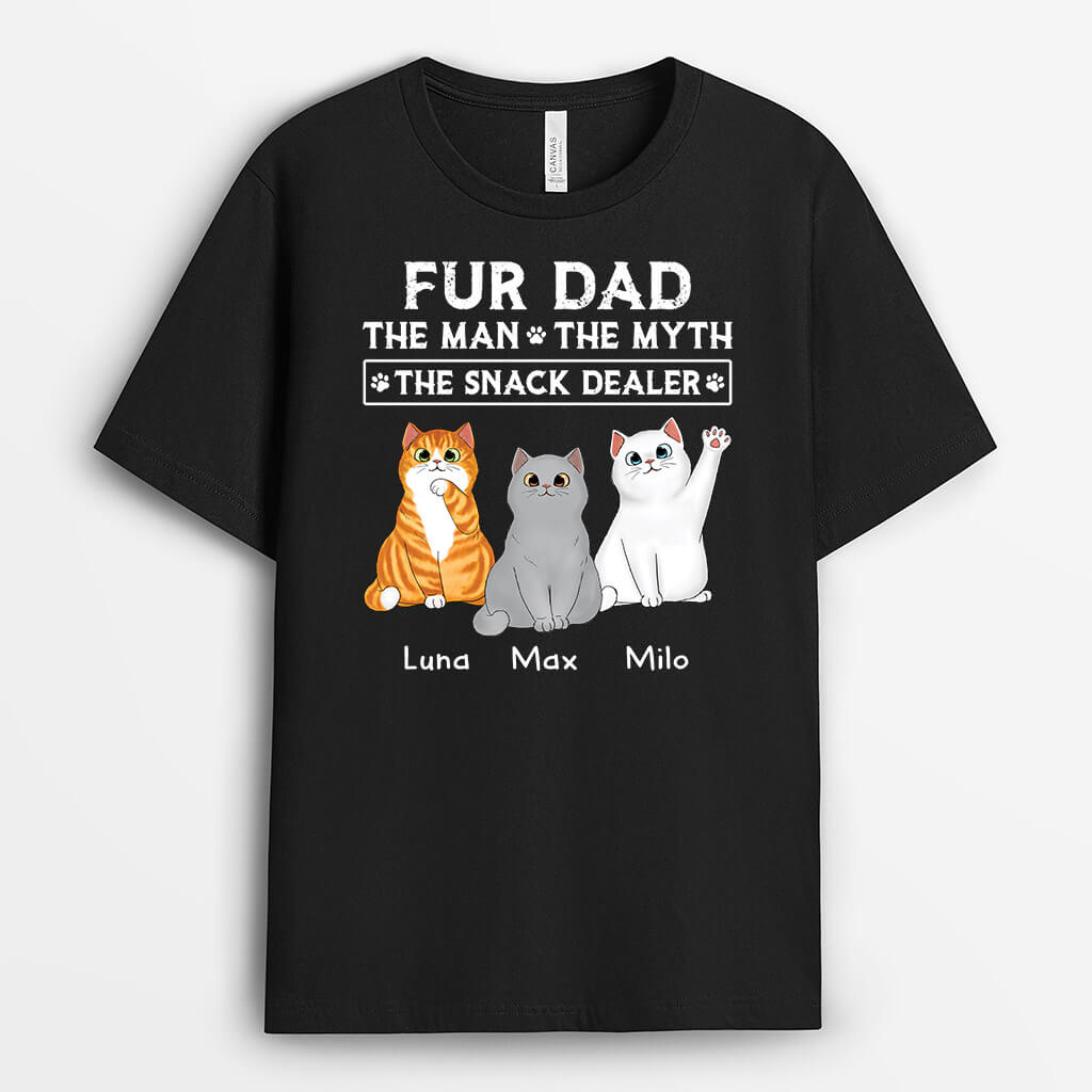 Custom Cat Shirts for Humans - Fur Dad Shirt for Cat Dad