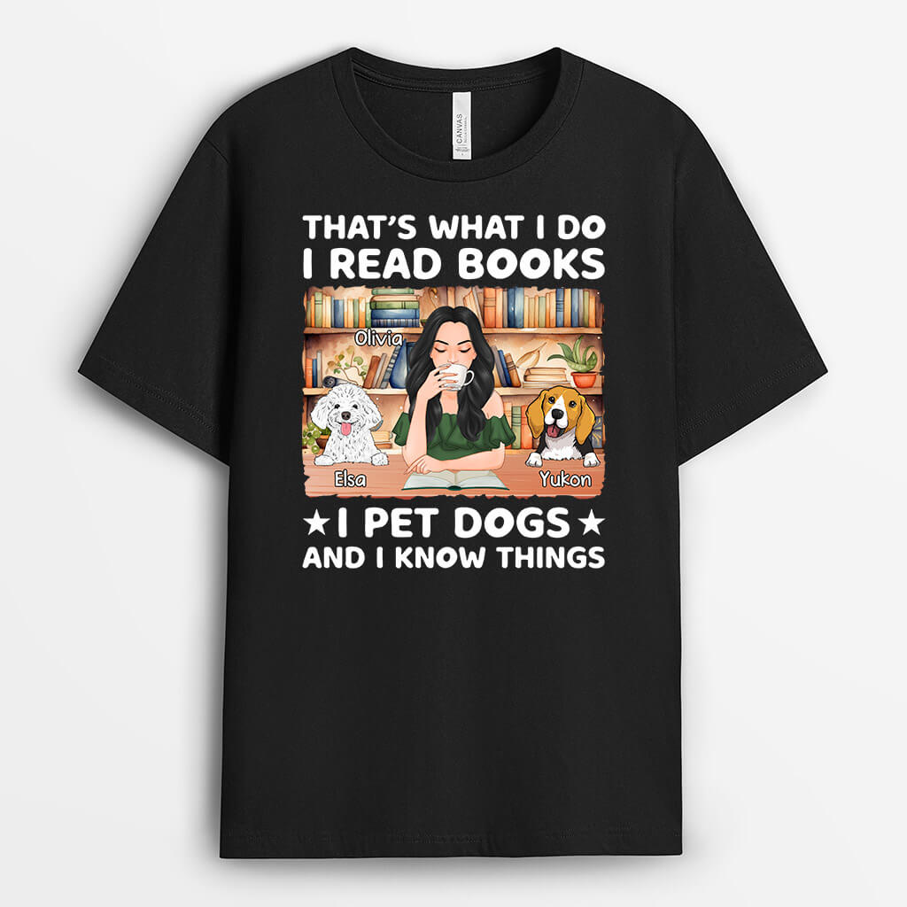 Personalized That's What I Do I Read Books T-shirt