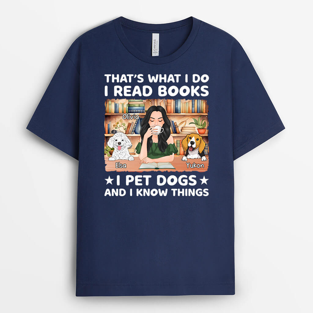 Personalized That's What I Do I Read Books T-shirt