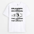 Grandpa & Grandson The Legend The Legacy - Grandson Personalized Gifts