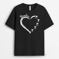 Personalized Grandma Heart T-shirt