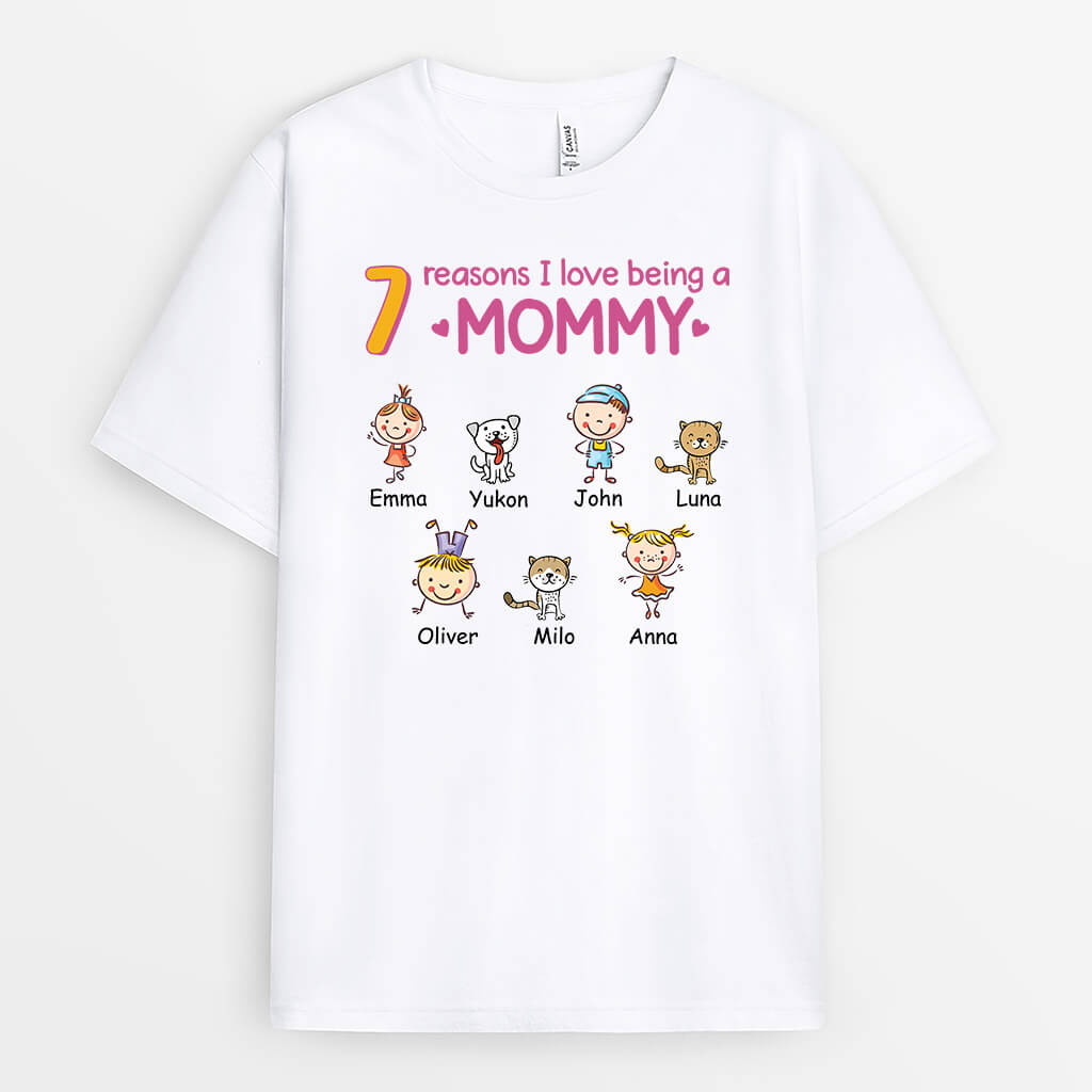 Reasons I Love Being A Grandma - Personalized Grandma T-Shirt