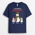 Personalized Love Being A Grandma/Mommy Snowman T-shirt