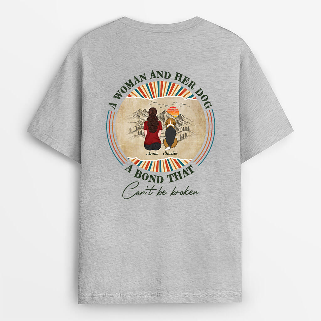 Personalized A Girl/Boy and Her/His Dog T-shirt