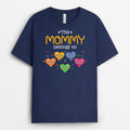 Personalized This Grandma/Mommy Belongs To Watercolor Heart T-shirt
