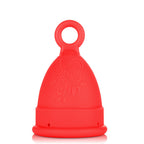 Menstrual cup, silicone, suitable for swimming during menstruation.