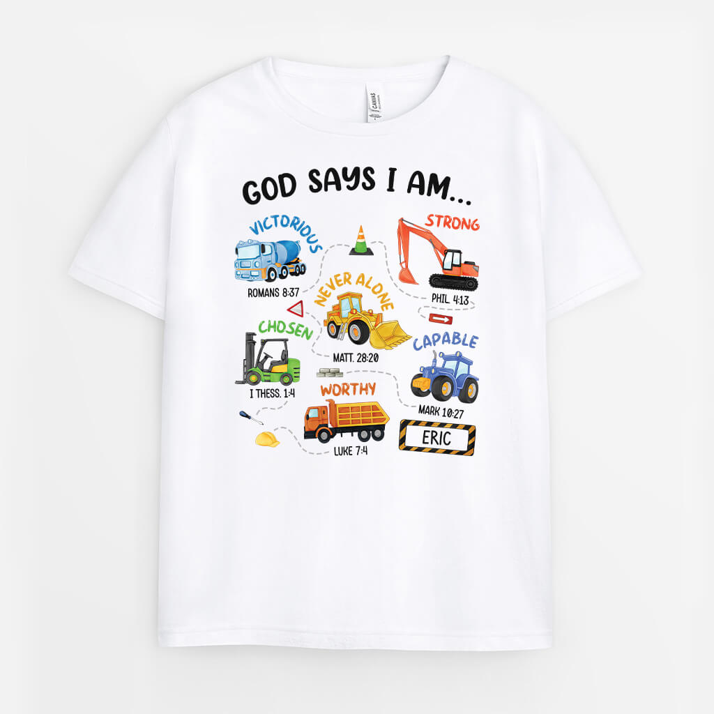 Personalized God Says I Am T-shirt