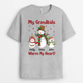Personalized My Grandkids Warm My Heart T-shirt