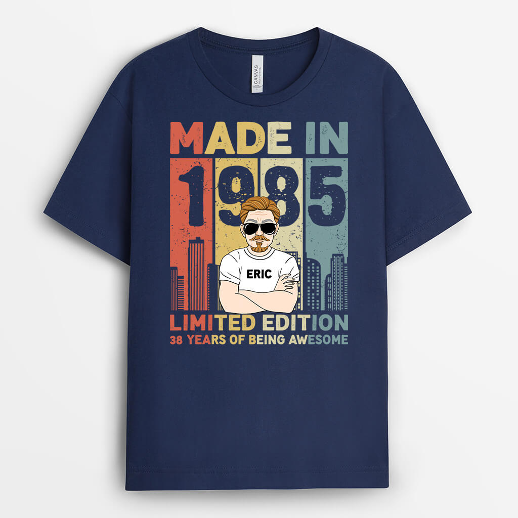 Personalized Birthday Shirt – Made in Year Custom Tee