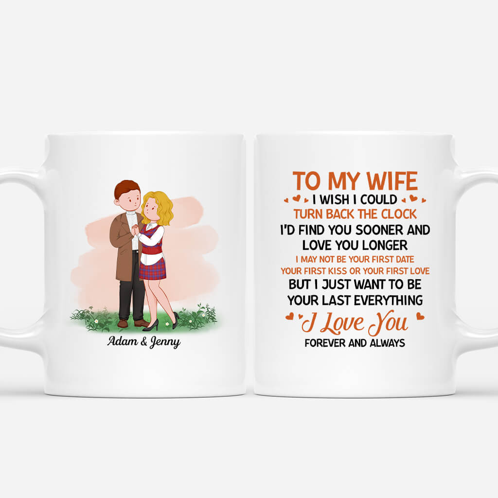 Personalized To My Wife I Wish I Could Turn Back The Clock Mug
