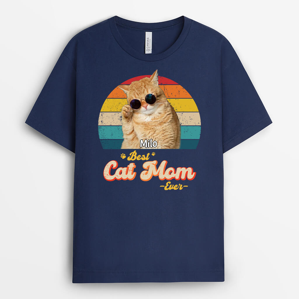 Personalized Best Cat Dad Ever T-shirt