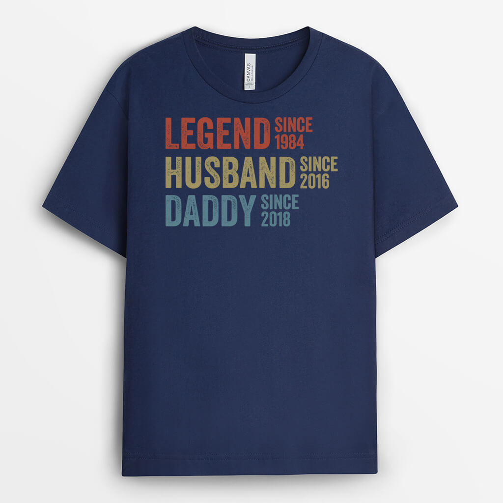 Personalized Legend Husband Dad Grandpa Shirt for Grandfather