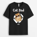 Personalized Cat Dad & Cat Mom T-Shirt with Photo