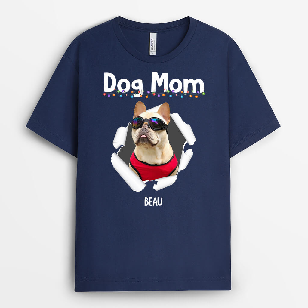 Personalized Cat Dad & Cat Mom T-Shirt with Photo