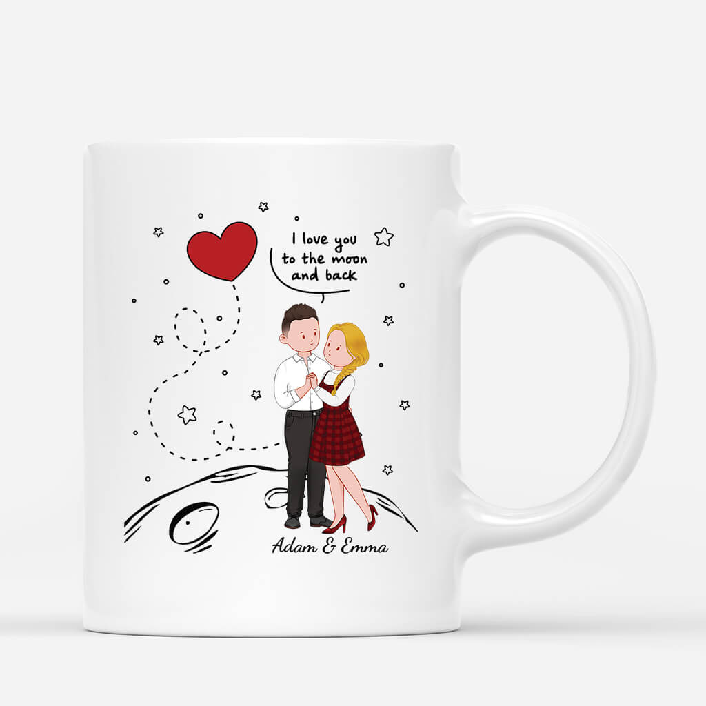 Personalized Love You To The Moon And Back Mug