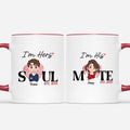 Personalized Soul Mate I'm Hers I'm His Couple Mug