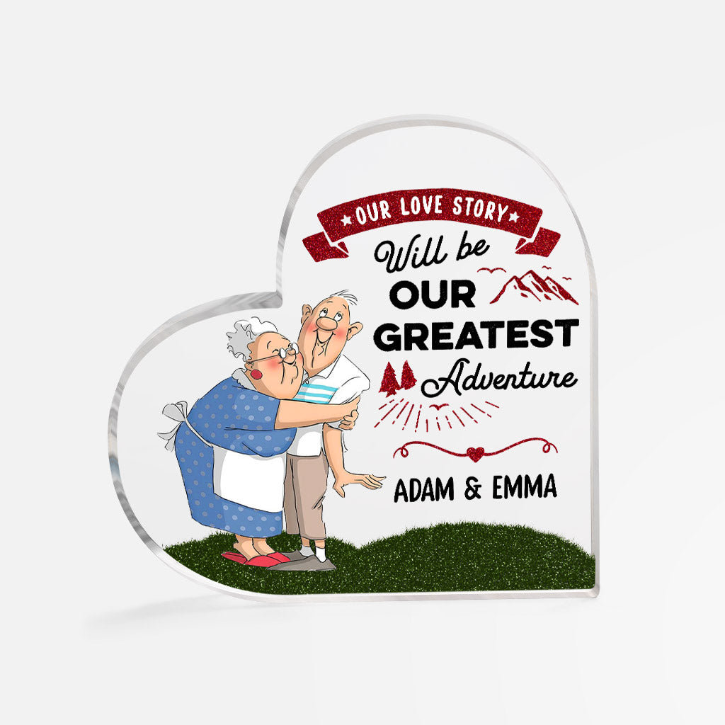 Personalized Our Love Story Will Be Our Greatest Adventure Acrylic Plaque