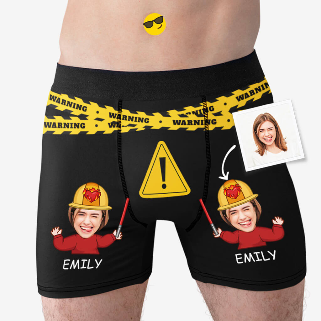 Personalized In Case Of Emergency Pull Down Boxer