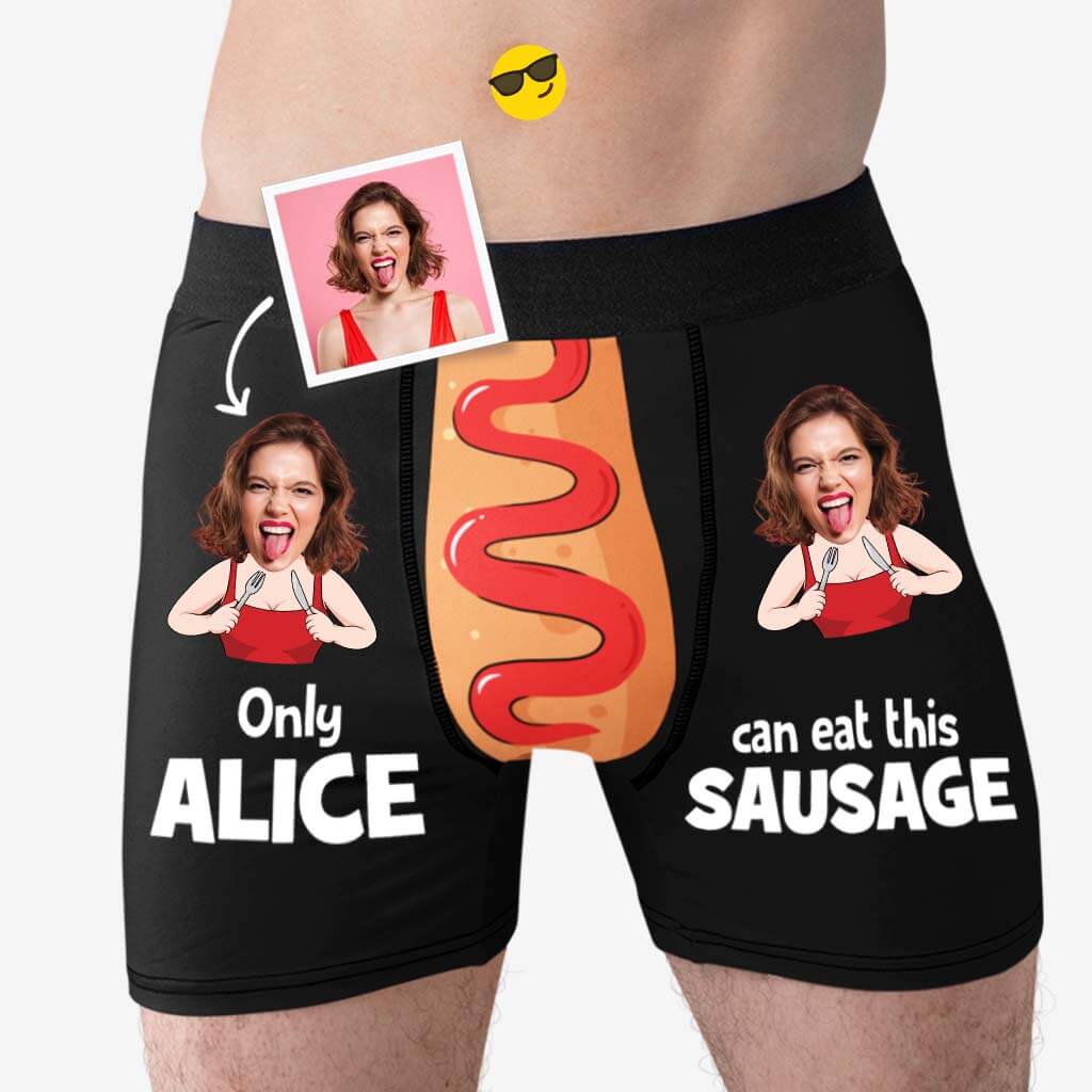 Personalized Funny Gifts - Mens Boxers with Custom Photo