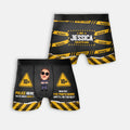Personalized Police Here You're Under Arrest Boxer