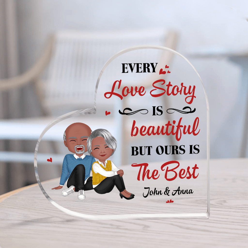 Personalized Every Love Story Is Beautiful But Ours Is The Best Acrylic Plaque