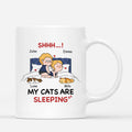Personalized Shhh My Cats Are Sleeping Mug