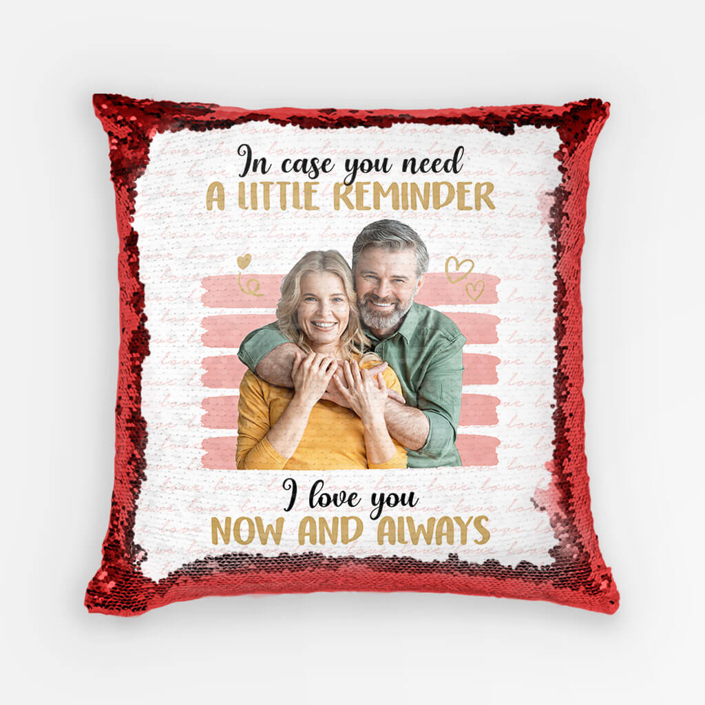 Personalized To My Husband I Love You Sequin Pillow