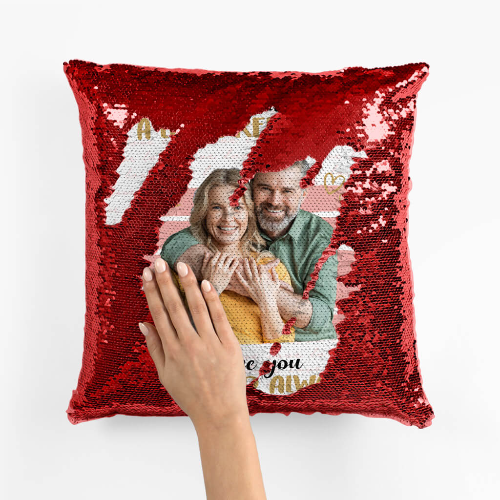 Personalized To My Husband I Love You Sequin Pillow