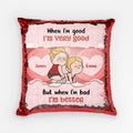 Personalized Funny Gifts for Couples - Reversible Sequin Pillow