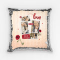 Personalized Favourite Photo Album Sequin Pillow