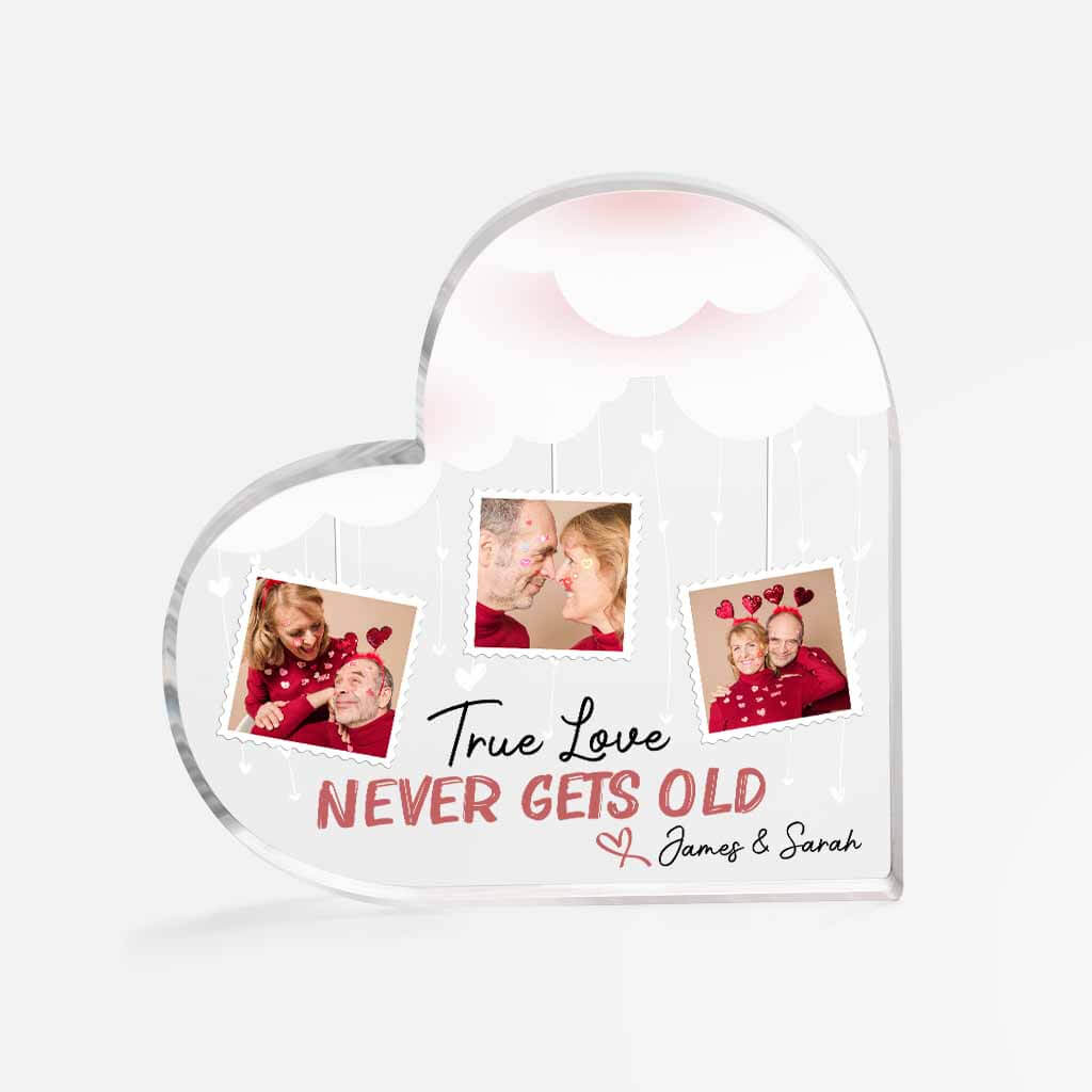 Personalized True Love Never Gets Old Acrylic Plaque