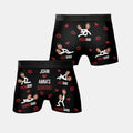 Personalized Funny Gifts - Valentines Day Boxers for Men