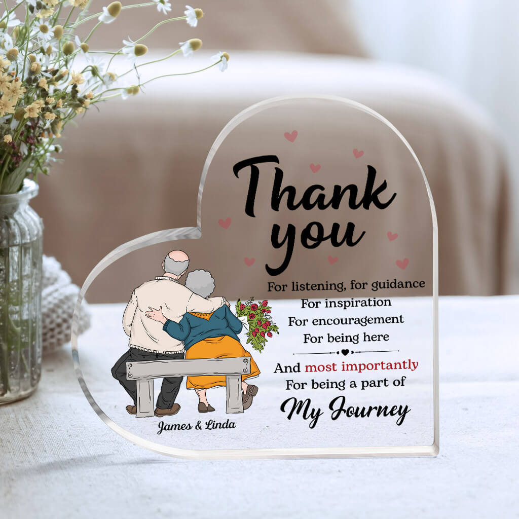 Personalized Thank You For Everything Acrylic Plaque