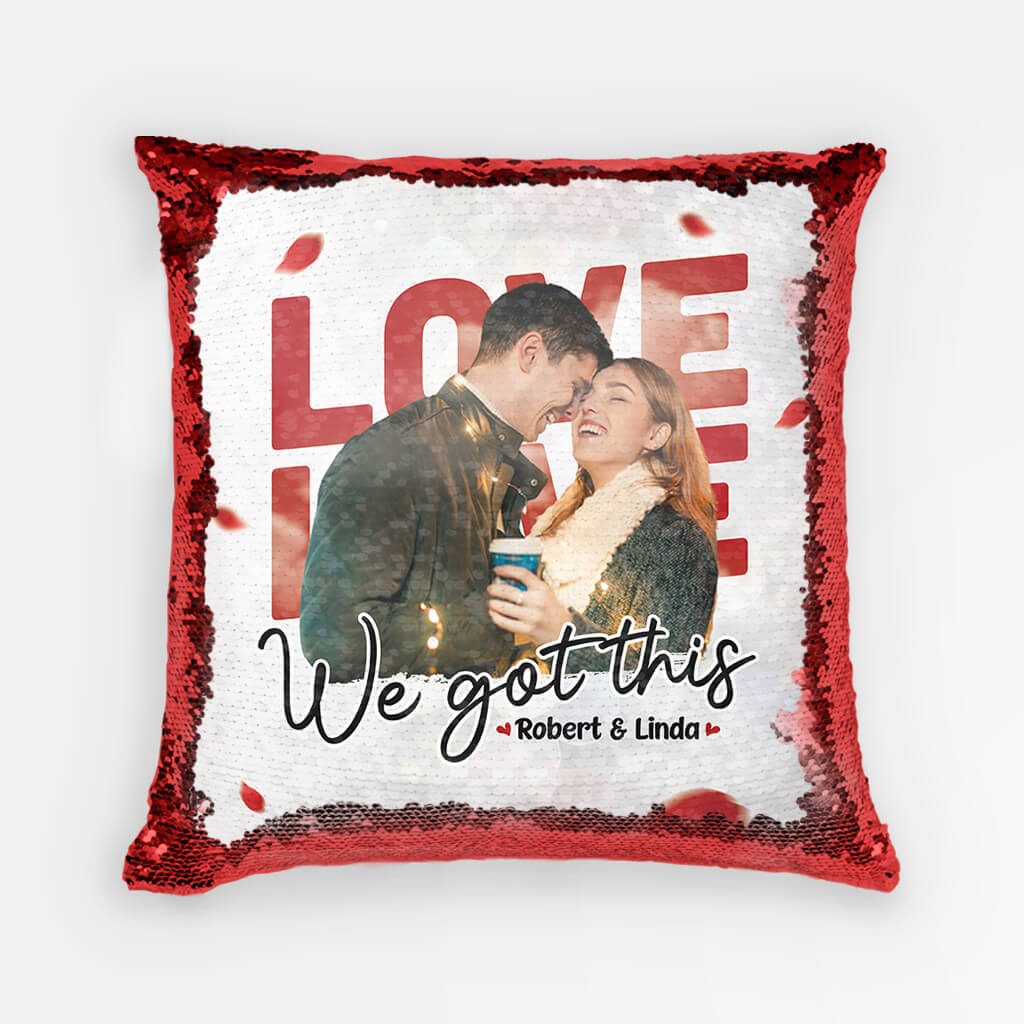Personalized We Got This Sequin Pillow