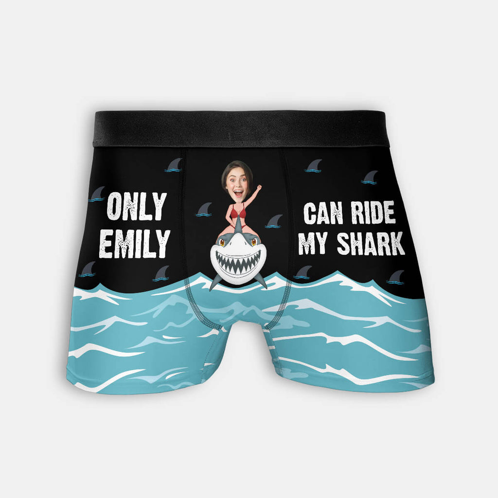 Personalized Only Emily Can Ride My Shark Boxer
