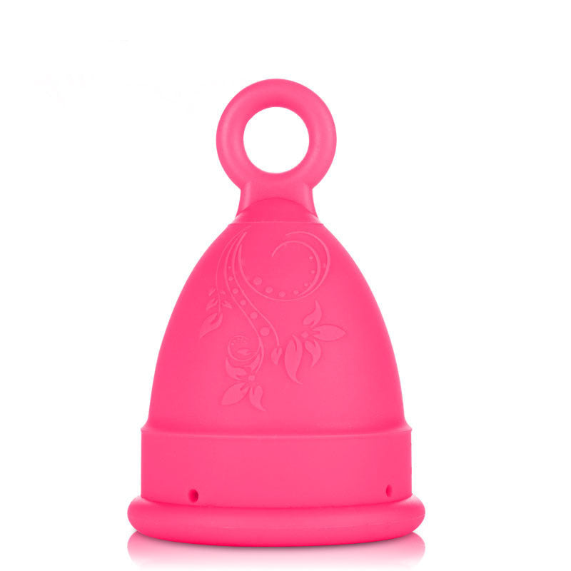 Menstrual cup, silicone, suitable for swimming during menstruation.