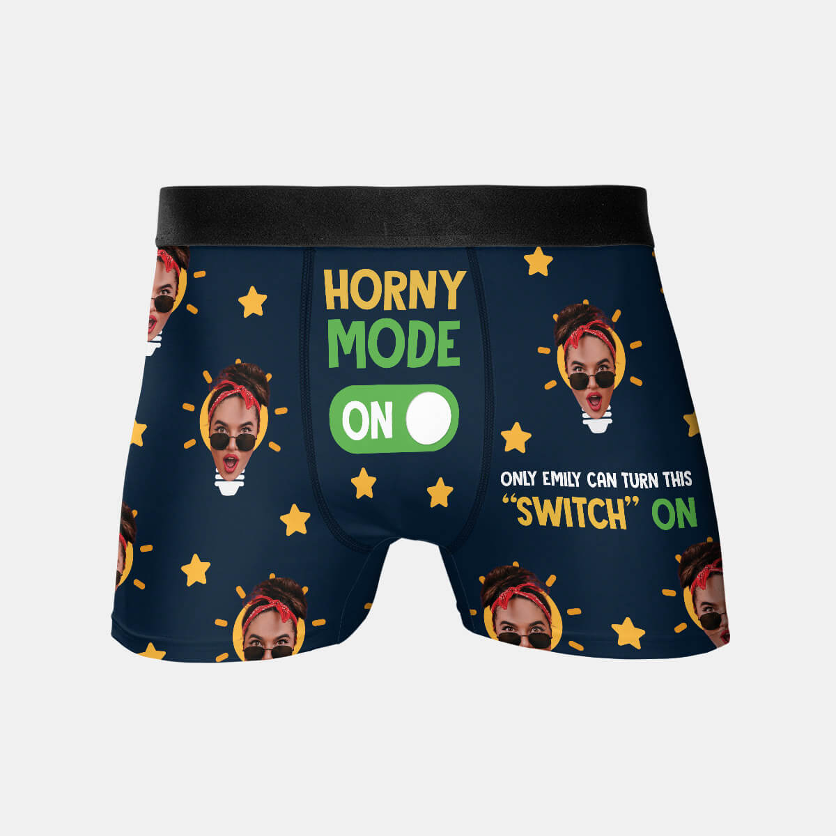 Personalized Only Emily Can Turn This Switch On Boxer