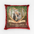 Personalized Together Since Sequin Pillow