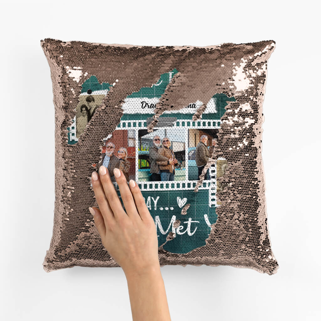 Personalized I Have Loved You Since The Day I Met You Sequin Pillow