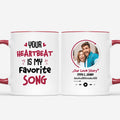Personalized Your Heartbeat Is My Favorite Song Mug