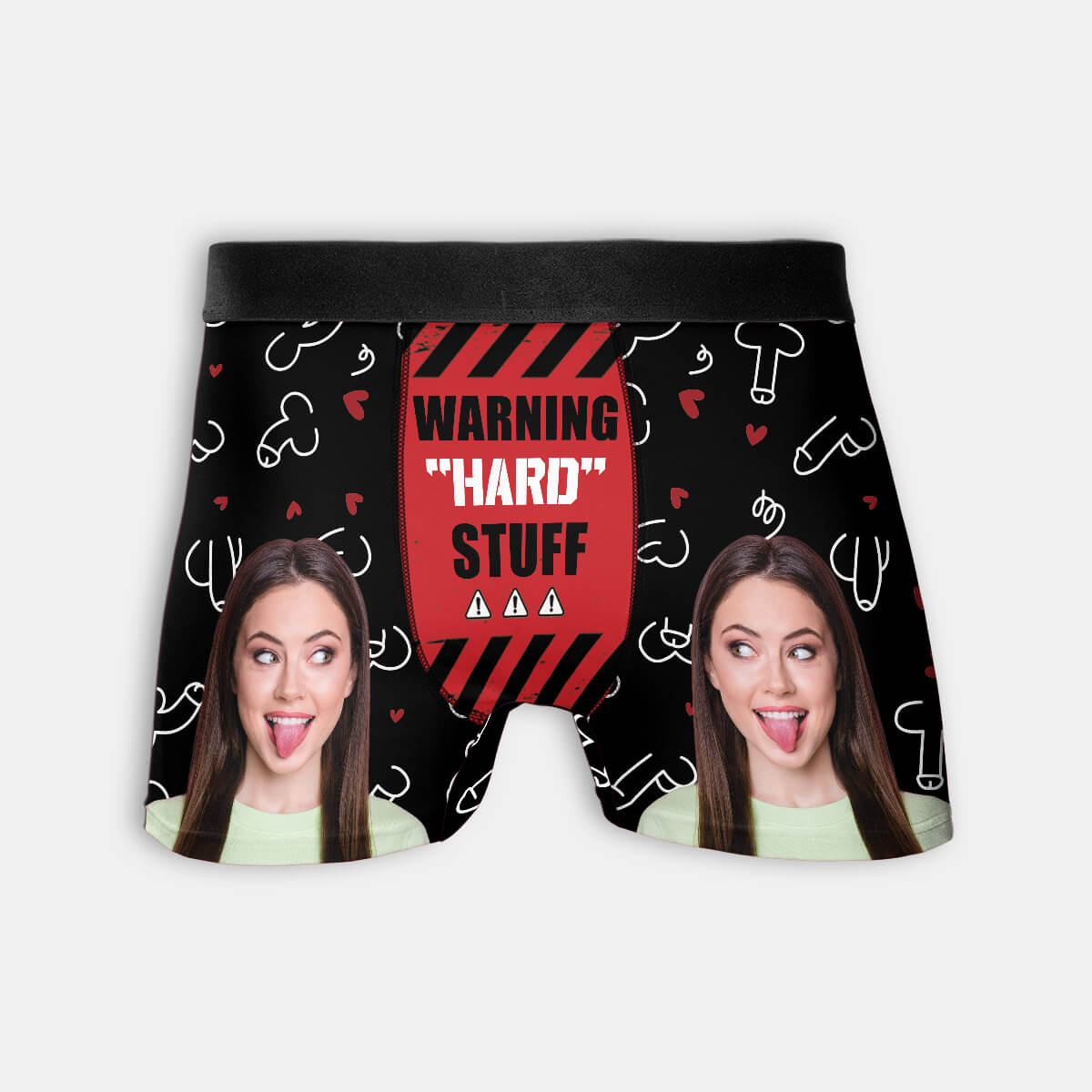 Personalized Warning Hard Stuff Boxer