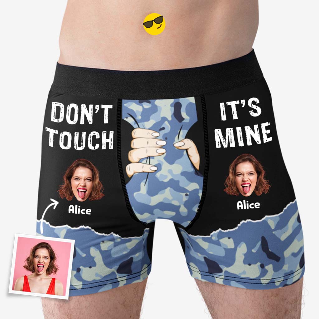Personalized Funny Gifts for Him - I Licked It It's Mine Boxer