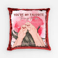 Personalized You're My Favorite Thing To Do Sequin Pillow